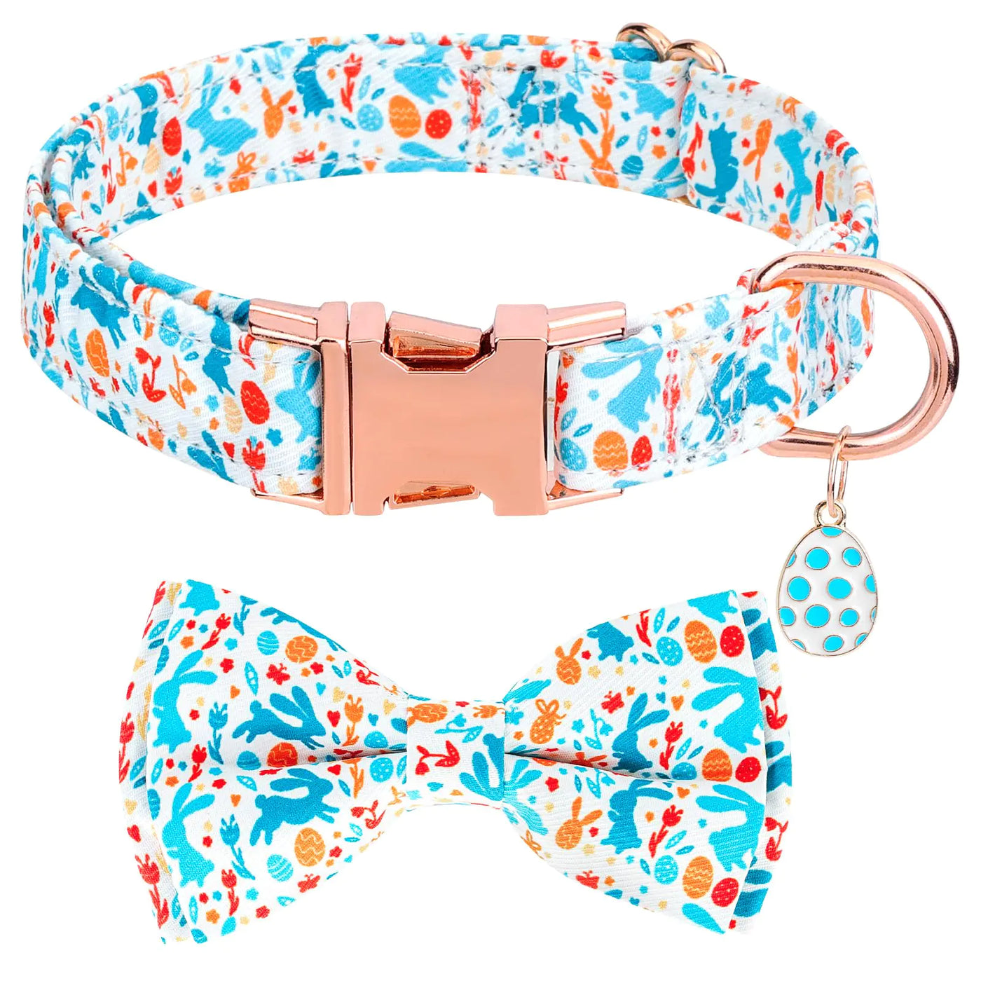 Dog Collar with Bowtie Adjustable Dog Collars Pet Collar with Metal Buckle and Cute Charms Personalized Dog Collars for Medium Dogs (M（13-20"） Green)