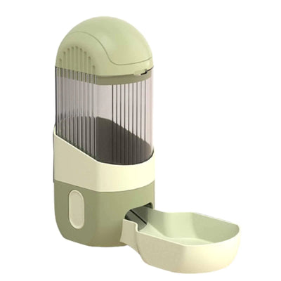 Hanging Automatic Pet Food Water Dispense，Gravity Rabbit Feeder and Water Set，Cage Cat Food Bowl Feeding Station for Puppy Kitten Chinchilla Hedgehog Guinea Pig Ferret (Green-food)