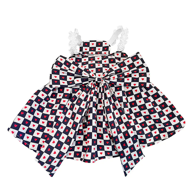 Bichon Chessboard Spring/Summer Pet Apparel