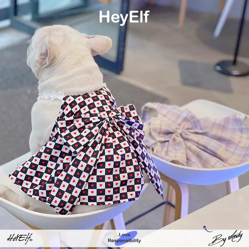 Bichon Chessboard Spring/Summer Pet Apparel