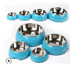 Multi-Color Stainless Steel Pet Bowl for Cats and Dogs