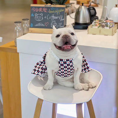 Bichon Chessboard Spring/Summer Pet Apparel