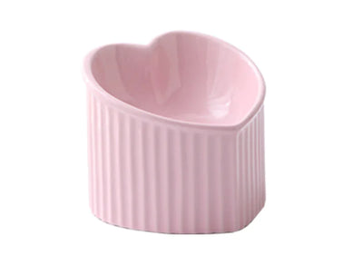 Practical Durable Ceramic Pet Bowl with Inclined Mouth